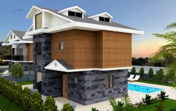 Detached villa in Calis 650 metres away from beach